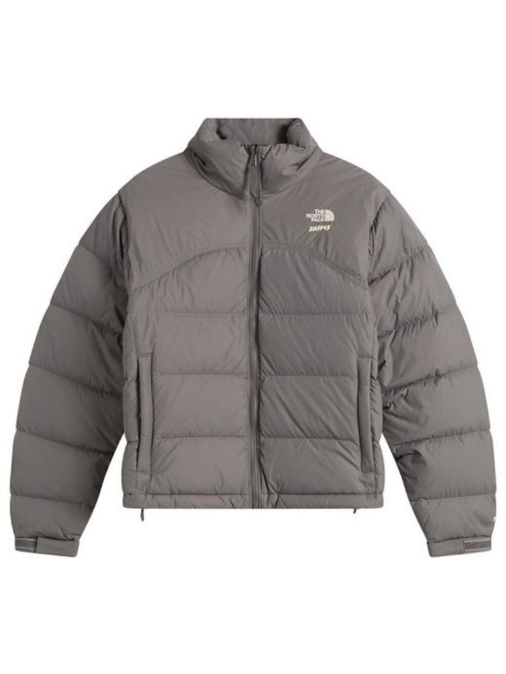 NEW SKIMS x THE NORTH FACE 2000 RETRO NUPTSE 700 GUNMETAL JACKET SZ LARGE
